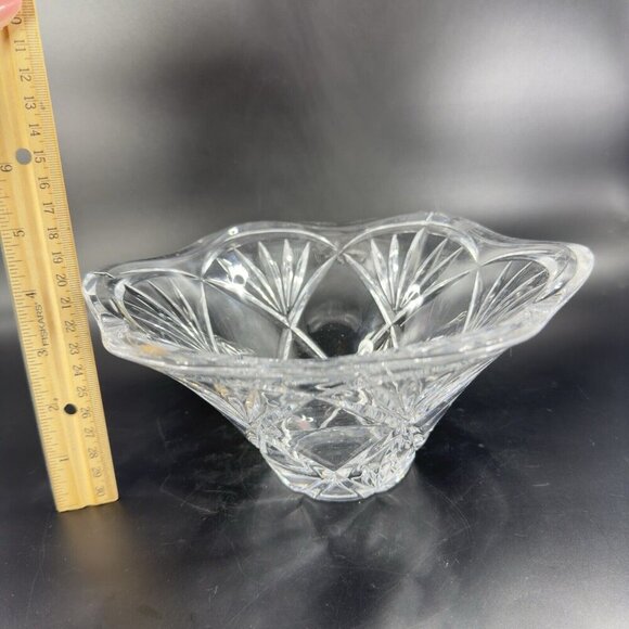 Marquis Waterford Honor Clear Glass Crystal Bowl Dish Heavy Marked On Bottom - Picture 5 of 15